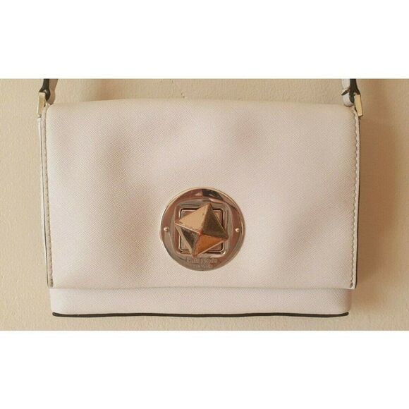 KATE SPADE NEWBURY LANE SALLY BALLETSLIP IVORY LEATHER CROSSBODY BAG - Picture 7 of 10